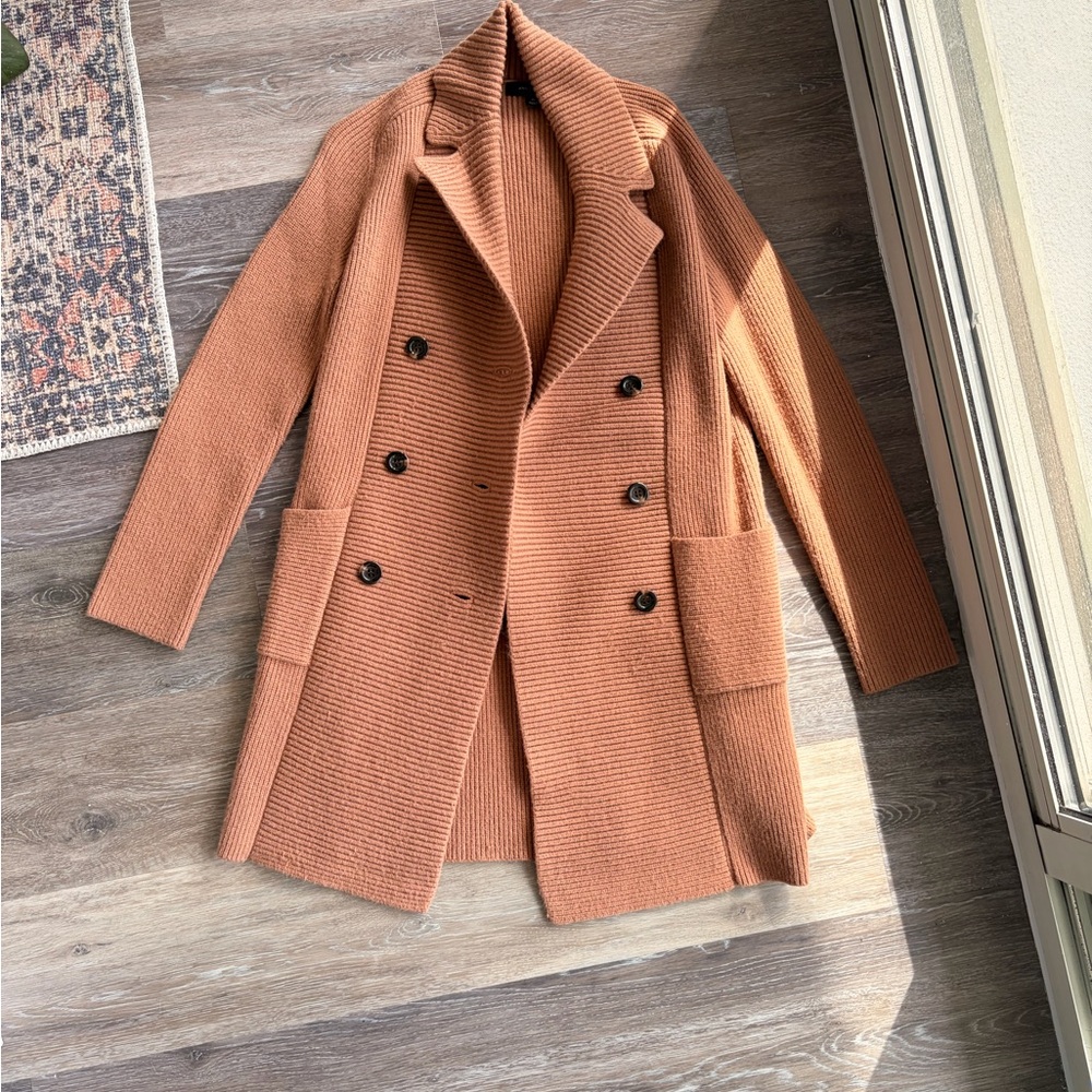 Ann Taylor Warm Ribbed Knit Trench